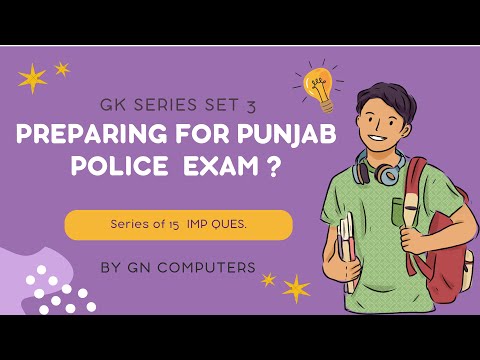 Punjab Police Constable 15 imp que. for GK|ਪੰਜਾਬ ਪੁਲੀਸ ਕਾਂਸਟੇਬਲ 15 ਮਹਤੱਵਪੂਰਨ ਪ੍ਰਸ਼ਨ SERIES SET 3