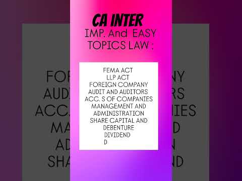 #cainterlaw #law #charteredaccountant #caclasses #carreermode