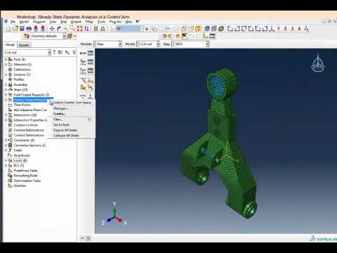 NVH Steady State Dynamic Analysis of a Control Arm