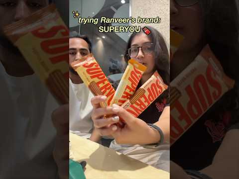 trying RANVEER SINGH’S brand🍫😳- Superyou #trending #shorts