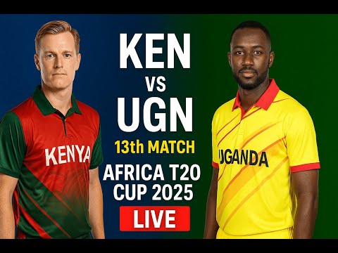 Kenya vs Uganda | KEN vs UGN Live | 13th Match Africa T20 Cup 2025 | Live Cricket Match Today