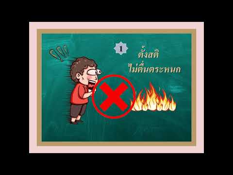 การป้องกันและเอาตัวรอดในสถานการณ์ไฟไหม้