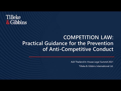 [EN] Competition Law: Practical Guidance for the Prevention of Anti-Competitive Conduct