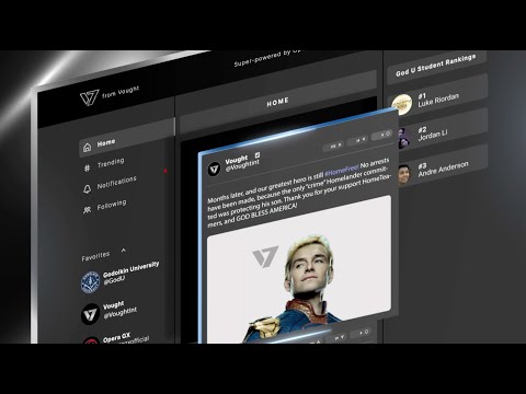 Introducing V, Powered By Vought and Opera GX