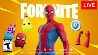 🔴 [LIVE] *NEW* FORTNITE SPIDER-MAN UPDATE!! (NEW SPRITES & SIMPSONS RELOAD MAP)