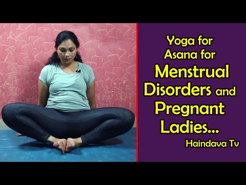Yoga for Asana for Menstrual Disorders and Pregnant ladies | Badhakonasana | Haindava Tv