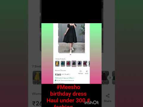 #meesho birthday dresses 👗 haul under 300# fashion.....