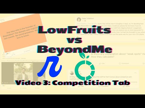 LowFruits.io vs BeyondMe: Competition Tab (Video 3 of 3)