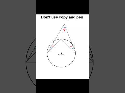 Find the angle in given figure | #maths #olympiad #mathproblem