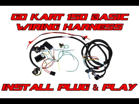 Go Kart 150 Basic Wiring Harness Install Plug & Play