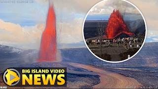 Huge Lava Fountains Erupt at Kīlauea Summit (July 15, 2026)