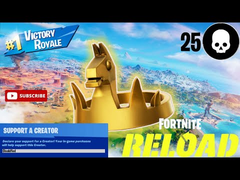 Fortnite Reload | High Kill Win Gameplay | Controller Player | Creator Code: Cloakified (1080p Open)