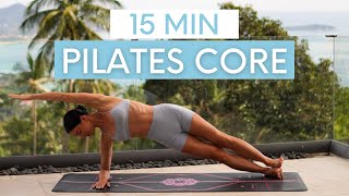 15 MIN PILATES CORE & ABS WORKOUT || Intermediate Pilates (No Equipment)