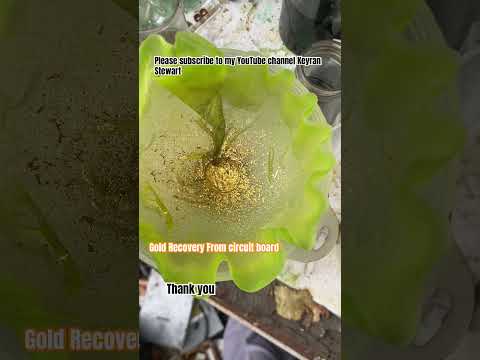 Gold Recovery From Circuit Board #goldextraction #diligent #scraper #goldmining #goldrecovery