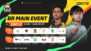 🔴 [HI] BR Main Event - Day 2 | FFMAI 2025 | Group A & B