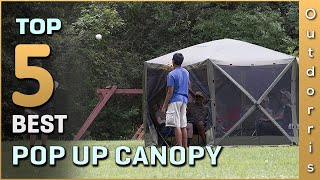 Best Pop up Canopy Review 2025 | Removable Zipper, Camping, Commercial, Ground Stakes & Carry Bag