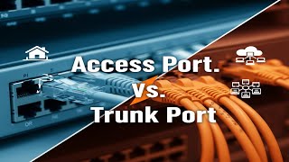Different between Access Port & Trunk Port? | Explained with Diagram | Trunk Port vs Access Port |