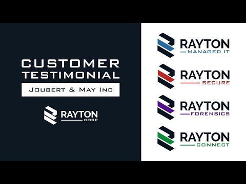 RaytonCorp PTY Ltd Customer Testimonial Joubert & May Inc