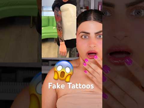 Fake Tattoos 😱🤯 #tattoo #tattooartist #tattoos #tattooart #tattooideas #temporallytattoo
