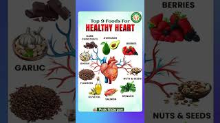 Top 9 Foods for Heart #hearthealth #topfoodsforheart #Mutu