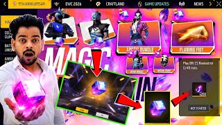 How To Get Free Magic Cube + Free Bundle  + Free Emote 9th Anniversary🎁🔥 | Ff Upcoming Events🎁🔥