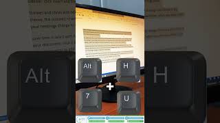 Transforming types of text cases in MS-WORD