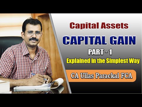 Meaning of Capital Asset ( Capital Gain - Part 1)  #bcom #mcom  #cs #tax #cma #castudents