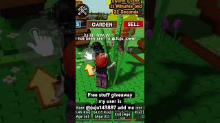 Free stuff giveaway in grow a garden. #roblox #robloxedit #robloxdance #robloxpromo #robloxcommunity