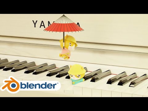子猫がピアノ演奏！？
