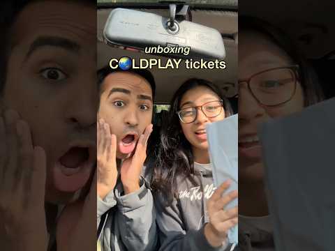 unboxing ₹50,000 COLDPLAY TICKETS!!💸✨