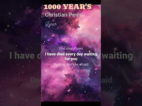 1000 YEAR'S #lyrics #lyricvideo #thousandyears #music #2025 #shorts #shortsfeed #fyp
