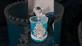 Teal and Silver Dollar Tree DIY Home Décor | #diycrafts #homedecor #shorts