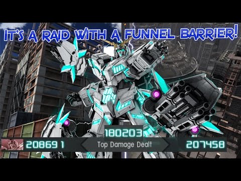 GBO2 RX-0 Unicorn Gundam (Awakened): It's a raid with a funnel barrier!