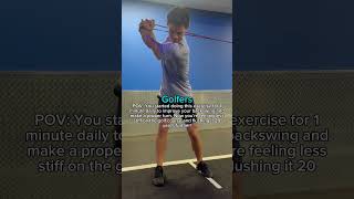 Improve Your Backswing #golf  #golftrainingaid #golfexercise #mobility #golfers