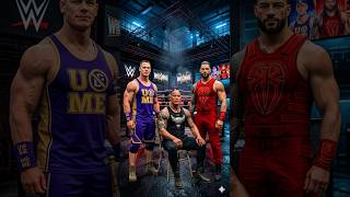 John Cena vs Dwayne Johnson 😳 Then Roman Reigns Arrives 🔥 #aishorts #ufc #mma