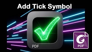 How to Add Check Mark or Tick Symbol in a PDF Foxit PDF Editor Tutorial