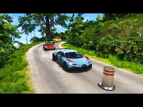 Cars Bollard Crash 🚧🚗