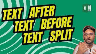 Excel Text functions (Textafter, Textbefore, Textsplit) | Excel for Finance in Hindi