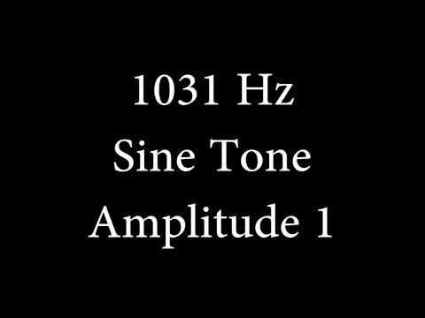 1031 Hz Sine Tone Amplitude 1