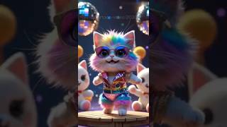 You Won’t Believe This Tiny Cat Can Dance Like This#tinycat #aishorts #cartoon#aianimals #cat #pets