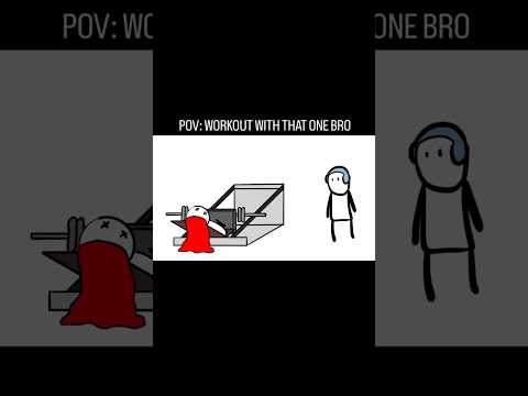 Workout with that one bro 😬Reel recreated from @mxhid__ #gym #animation #funny #comedy #foryou #fyp