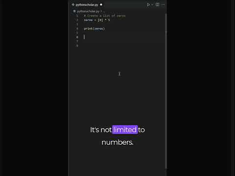Python List Multiplication Trick #coding #programming #python