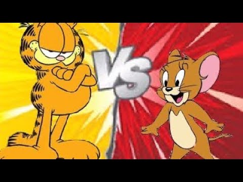 Garfield vs Jerry, from Tom & Jerry, The Ultimate Battle At 3am Ep 10