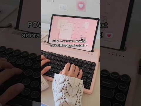 My New Typewriter Keyboard 😍 Samsung Tab S9 Aesthetic Accessories | ASMR Bluetooth Keyboard Unboxing