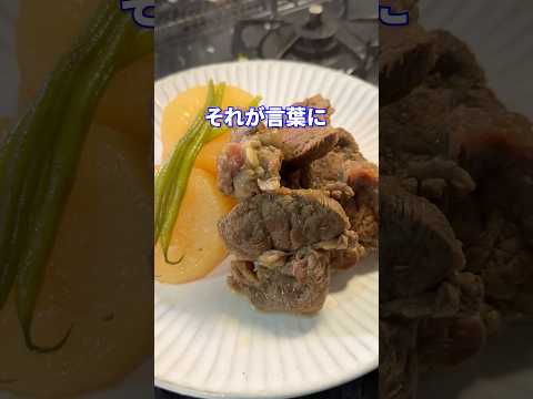 幼稚園の英才教育feat.牛すね肉と大根煮込み #shorts #料理