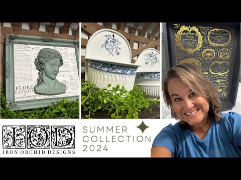 IOD Summer Collection Reveal with Thrift store makeovers/Iron Orchid Designs Summer Collection