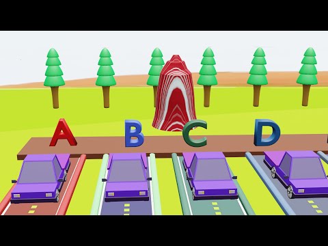 Learn Alphabet A to Z | ABCD | abc for kids | Alphabet Cars  | kids learning cartoon