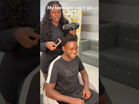 My son was disrespectful with me while getting his hair braided #motherson  #trendingreels #braids