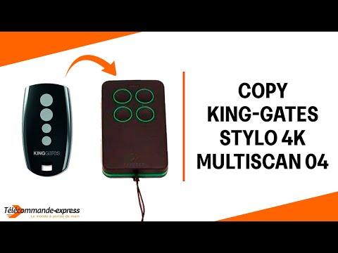 How to Copy a KING-GATES STYLO 4K Remote to a MULTI SCAN 04 Cloning Remote