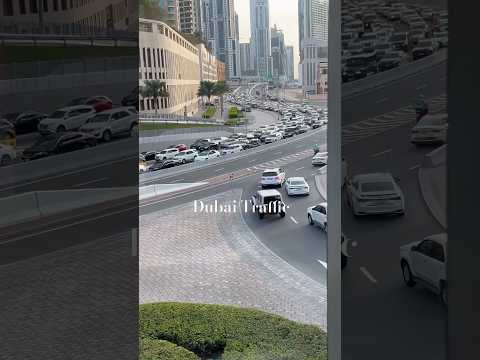 Traffic in Dubai Downtown 🫠 #shorts